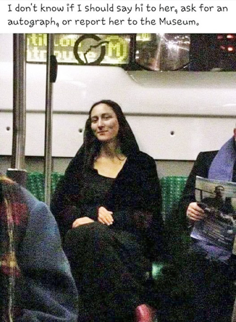 MonaOnATrain