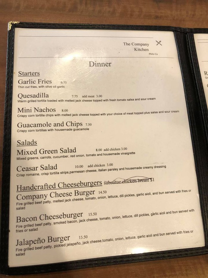 CompanyKitchenMenu