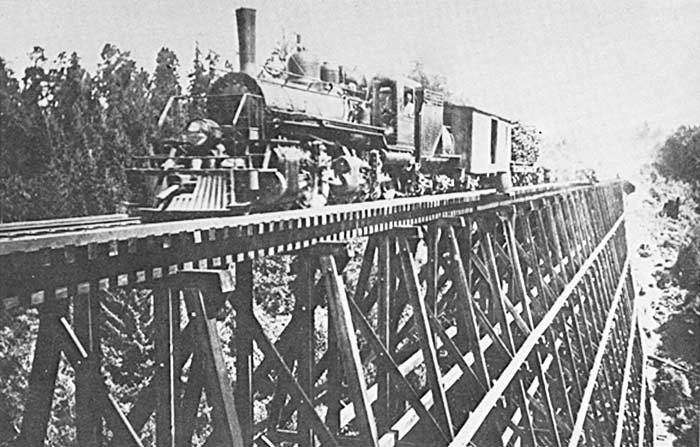 LogTrainTrestleBridge